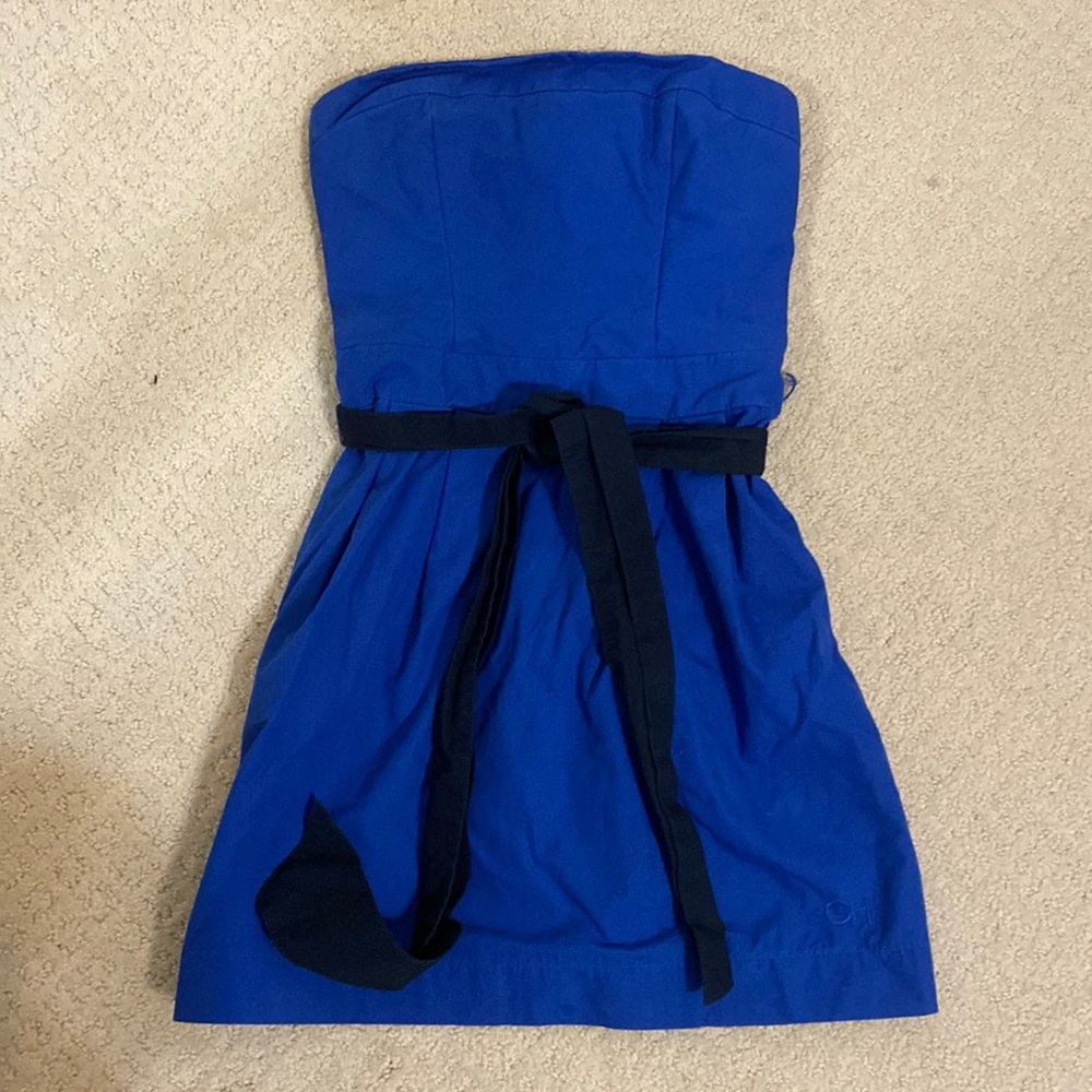 Blue No Strap Dress